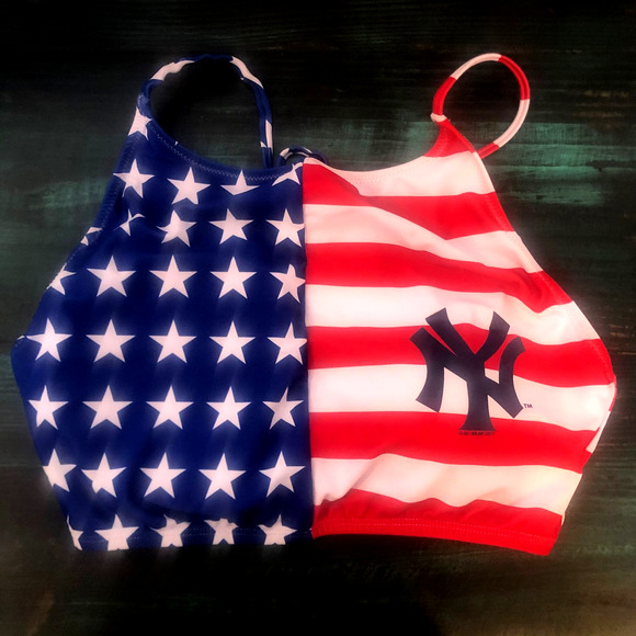 MLB XXL American Flag Yankees Bikini - Picture 8 of 10